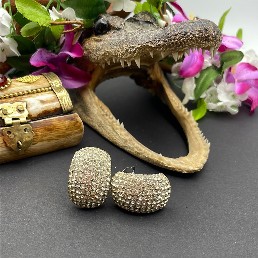 Ciner clip on earrings vintage 🔥